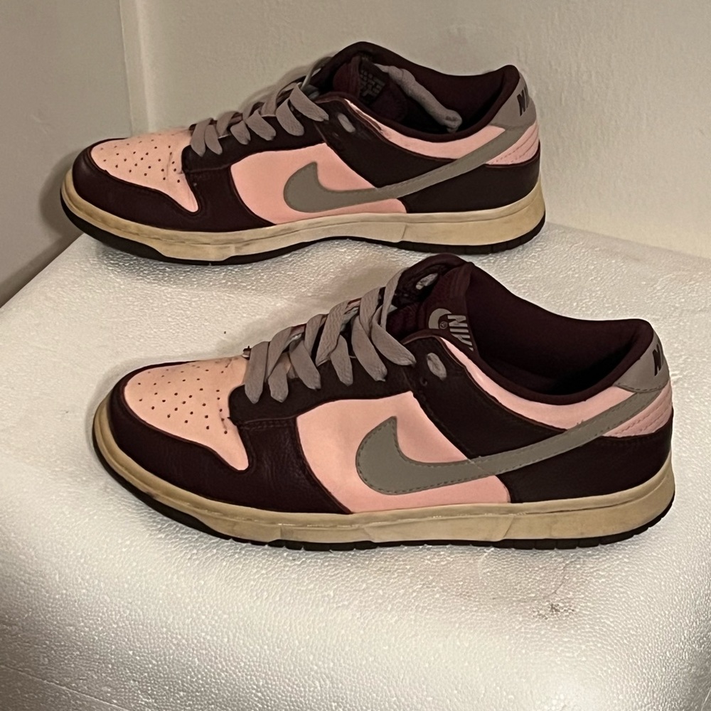 Nike Dunk Low Pro Mahogany Storm Pink Unstussy Reverse Stussy Womens size 8